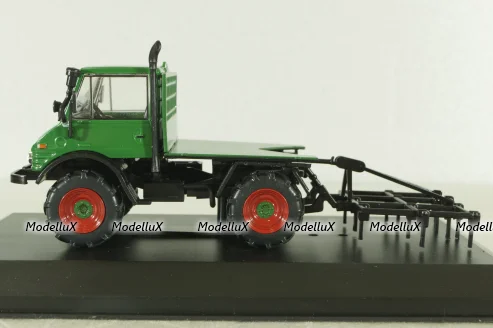 Mercedes Unimog U406 1977, green, Тракторы: история, люди, машины №137, Hachette 1:43
