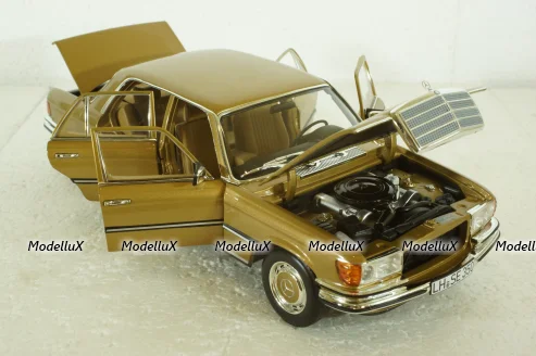 Mercedes 350 SE W116 1973 goldmetallic, 183970, Norev 1:18