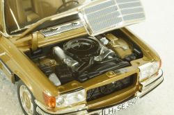 Mercedes 350 SE W116 1973 goldmetallic, 183970, Norev 1:18