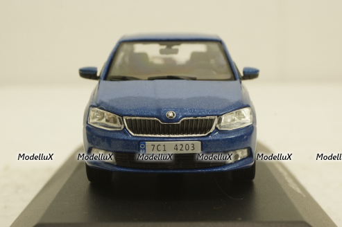 Skoda Fabia III, blue, KALEIDOSKOP SKODA (DeAgostini) 1:43