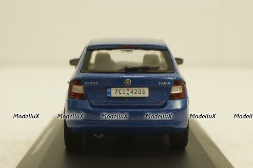 Skoda Fabia III, blue, KALEIDOSKOP SKODA (DeAgostini) 1:43