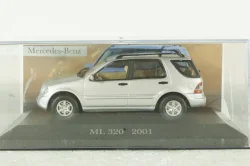Mercedes -Benz ML320, (W163), silver 2001, MBOMS064, Altaya, Mercedes-Benz Offizielle Modell Sammlung #64, 1:43