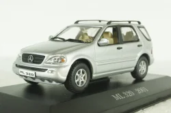 Mercedes -Benz ML320, (W163), silver 2001, MBOMS064, Altaya, Mercedes-Benz Offizielle Modell Sammlung #64, 1:43