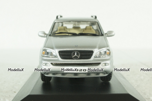 Mercedes -Benz ML320, (W163), silver 2001, MBOMS064, Altaya, Mercedes-Benz Offizielle Modell Sammlung #64, 1:43