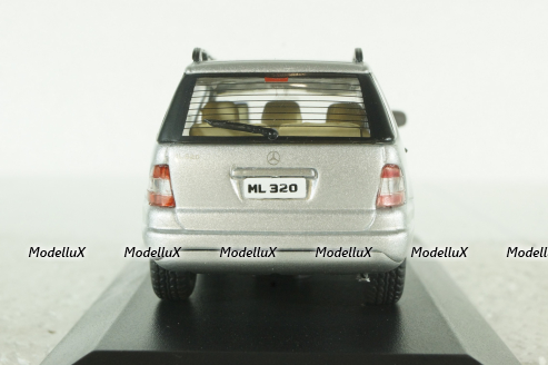 Mercedes -Benz ML320, (W163), silver 2001, MBOMS064, Altaya, Mercedes-Benz Offizielle Modell Sammlung #64, 1:43