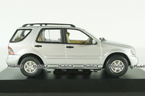 Mercedes -Benz ML320, (W163), silver 2001, MBOMS064, Altaya, Mercedes-Benz Offizielle Modell Sammlung #64, 1:43
