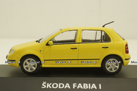 Skoda Fabia I, yellow, KALEIDOSKOP SKODA (DeAgostini) 1:43