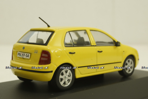 Skoda Fabia I, yellow, KALEIDOSKOP SKODA (DeAgostini) 1:43