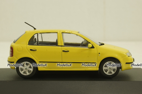 Skoda Fabia I, yellow, KALEIDOSKOP SKODA (DeAgostini) 1:43