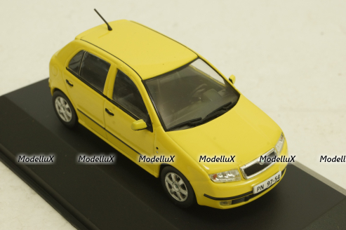 Skoda Fabia I, yellow, KALEIDOSKOP SKODA (DeAgostini) 1:43