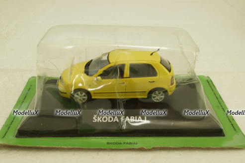 Skoda Fabia I, yellow, KALEIDOSKOP SKODA (DeAgostini) 1:43
