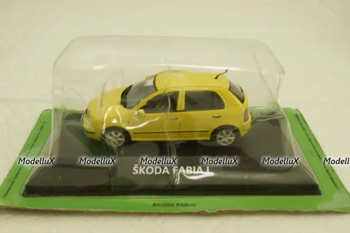 Skoda Fabia I, yellow, KALEIDOSKOP SKODA (DeAgostini) 1:43