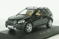 Mercedes-Benz ML 500, (W164), 2005 black, MBOMS038, Mercedes-Benz Offizielle Modell Sammlung #38, Altaya 1:43