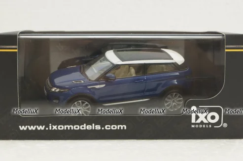 Range Rover Evoque 3-doors 2011, blue, MOC142, IXO 1:43 