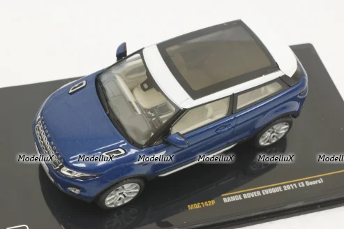 Range Rover Evoque 3-doors 2011, blue, MOC142, IXO 1:43 