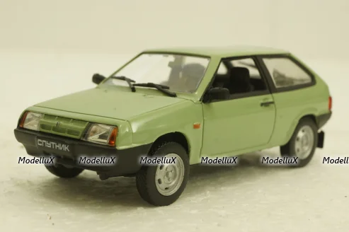Ваз-2108 Спутник, зеленый, (Запечатанный)Автолегендны СССР №48, 1:43