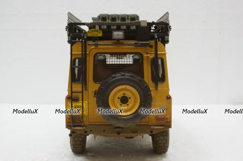 Land Rover Defender 110 Rally Camel Trophy 1993 Dirty Version, ALM810309, Almost Real 1:18