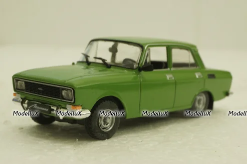 Москвич-2140, зеленый,  Автолегенды СССР №27, 1:43 с журналом! (ДЕФЕКТ)