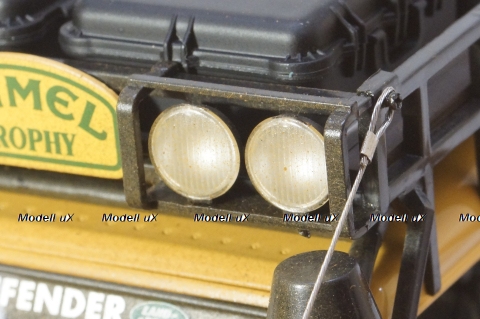 Land Rover Defender 110 Rally Camel Trophy 1993 Dirty Version, ALM810309, Almost Real 1:18