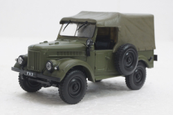 Газ-69, хаки с тентом,  Автолегенды СССР №13, 1:43