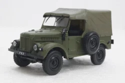 Газ-69, хаки с тентом,  Автолегенды СССР №13, 1:43