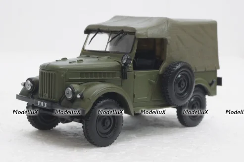 Газ-69, хаки с тентом,  Автолегенды СССР №13, 1:43
