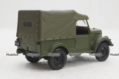 Газ-69, хаки с тентом,  Автолегенды СССР №13, 1:43