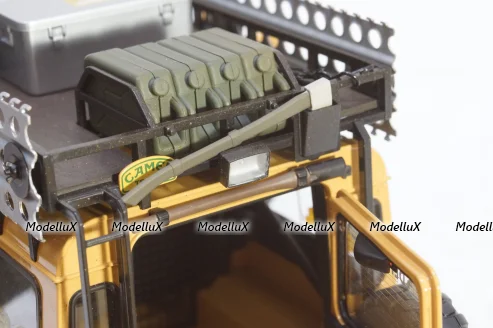 Land Rover Defender 110 Rally Camel Trophy 1993 Dirty Version, ALM810309, Almost Real 1:18