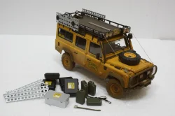 Land Rover Defender 110 Rally Camel Trophy 1993 Dirty Version, ALM810309, Almost Real 1:18