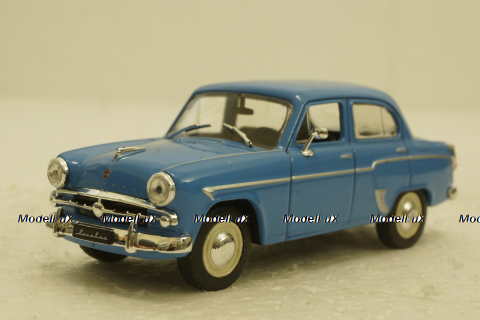 Москвич-407, голубой,  Автолегенды СССР №1, 1:43 Уценка!