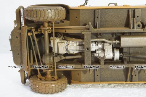 Land Rover Defender 110 Rally Camel Trophy 1993 Dirty Version, ALM810309, Almost Real 1:18