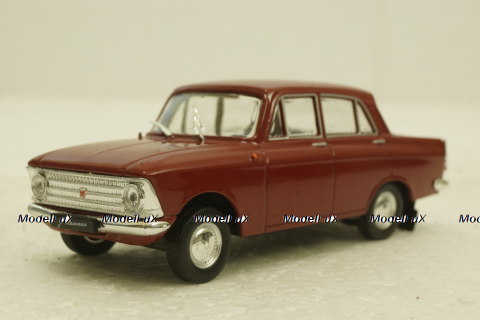 Москвич-408, красный,  Автолегенды СССР №14, 1:43 с журналом! (ДЕФЕКТ)