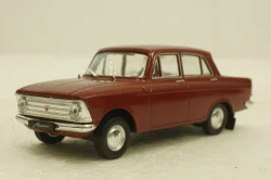 Москвич-408, красный,  Автолегенды СССР №14, 1:43 с журналом! (ДЕФЕКТ)