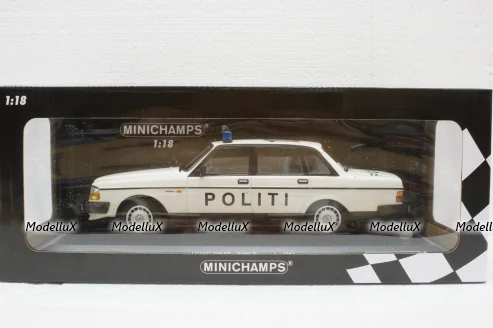 Volvo 240 GL, 1986, Politi Danmark, 155171495, Minichamps 1:18