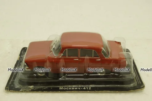 Москвич-412, красный, Автолегенды СССР №41, 1:43