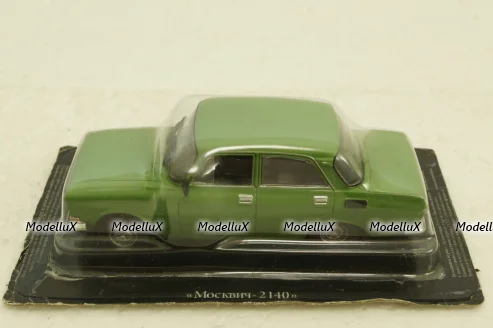 Москвич-2140, зеленый,  Автолегенды СССР №27, 1:43 с журналом! (ДЕФЕКТ)