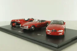 BMW set, BMW 328 1939 red, BMW 507 1956 red, BMW Z3 1996 red, 04259, Schuco 1:43