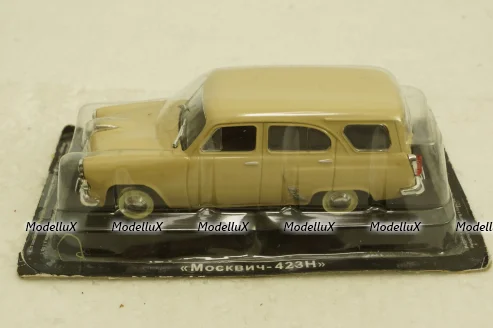 Москвич-423Н, бежевый, (ЗАПЕЧАТАННЫЙ) Автолегенды СССР №46, 1:43