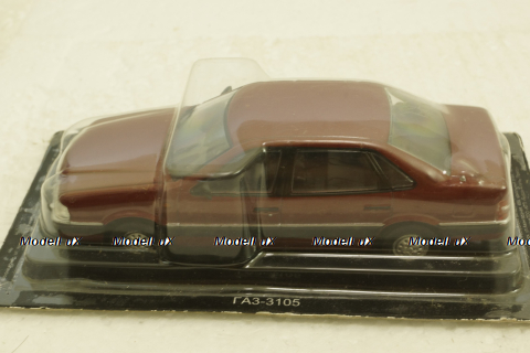 Газ-3105 Волга, бордовый, Автолегенды СССР №98, 1:43