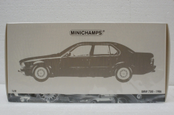 BMW 730i (E32) 1986 light blue, 100023008, Minichamps 1:18