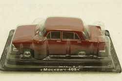Москвич-408, красный,  Автолегенды СССР №14, 1:43 с журналом! (ДЕФЕКТ)