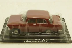 Москвич-408, красный,  Автолегенды СССР №14, 1:43 с журналом! (ДЕФЕКТ)