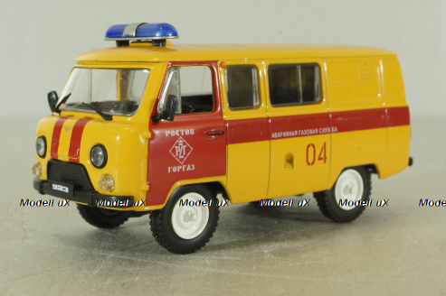 Уаз-396259 АГС "Буханка" Аварийная газовая служба, Автомобиль на службе 4, Deagostini 1:43