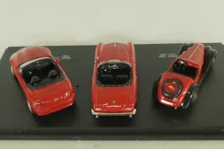 BMW set, BMW 328 1939 red, BMW 507 1956 red, BMW Z3 1996 red, 04259, Schuco 1:43