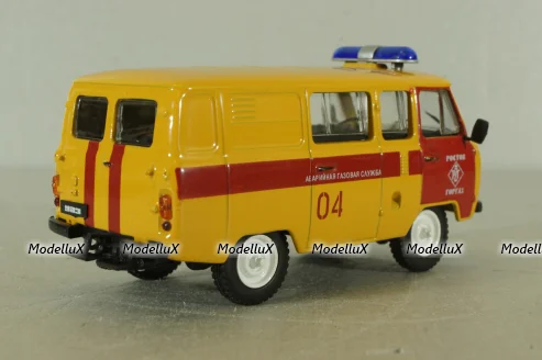 Уаз-396259 АГС "Буханка" Аварийная газовая служба, Автомобиль на службе 4, Deagostini 1:43
