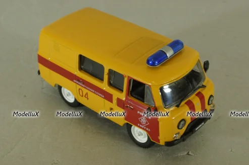 Уаз-396259 АГС "Буханка" Аварийная газовая служба, Автомобиль на службе 4, Deagostini 1:43