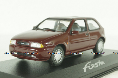 Ford Fiesta 1996 dark red,  Minichamps 1:43