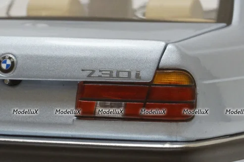 BMW 730i (E32) 1986 light blue, 100023008, Minichamps 1:18