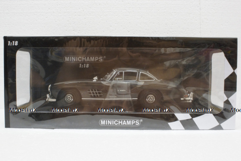 Mercedes 300SL W198, 1955, Dark Grey, 110037219, Minichamps 1:18
