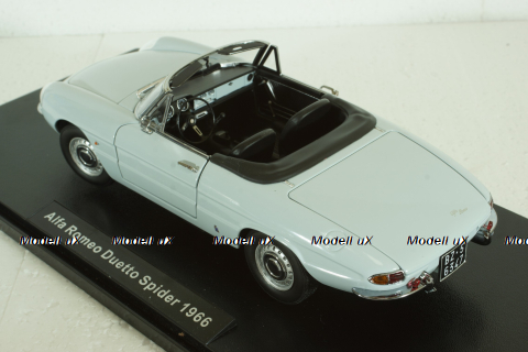 Alfa Romeo 1600 Duetto Spider 1966, blue celeste, 18120002, TOURING 1:18